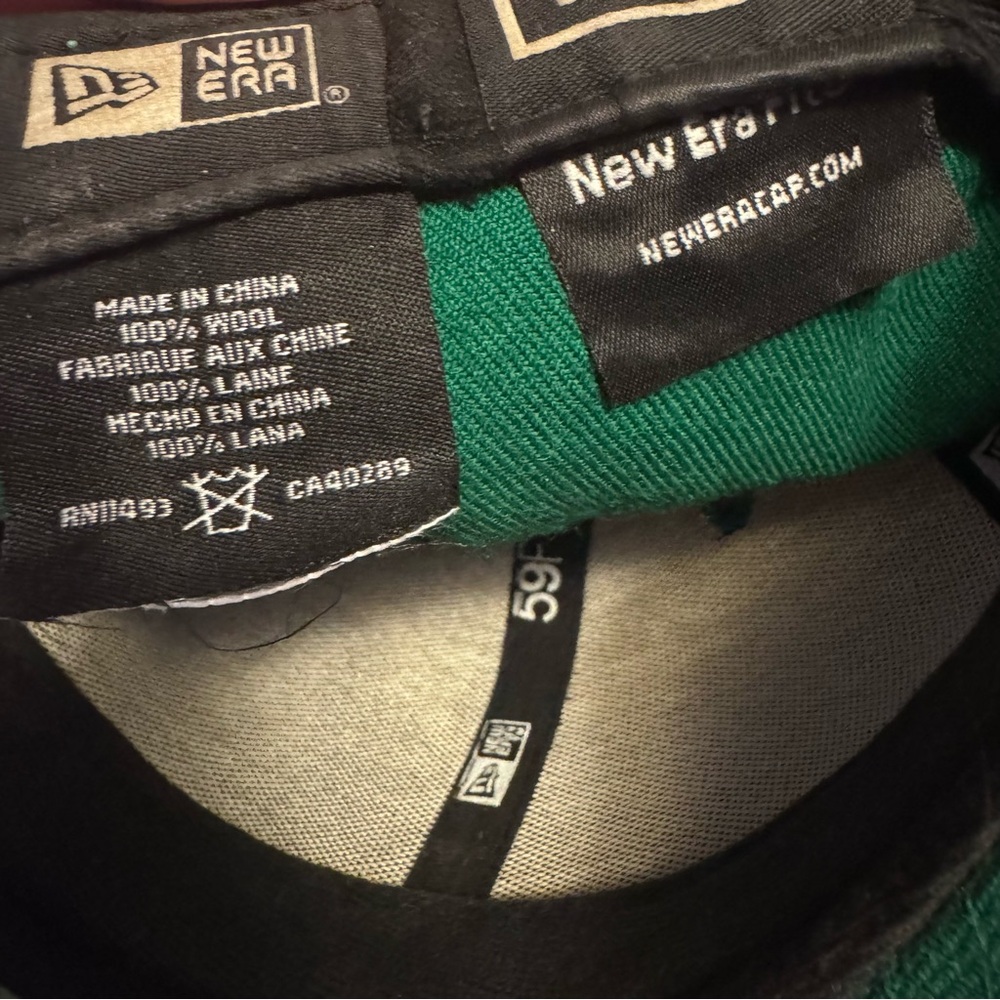 Sold-New Era 59Fifty 10.Deep Green Fitted Wool Hat Sz 7 1/4 RARE Nipsey Hustle - Picture 10 of 12